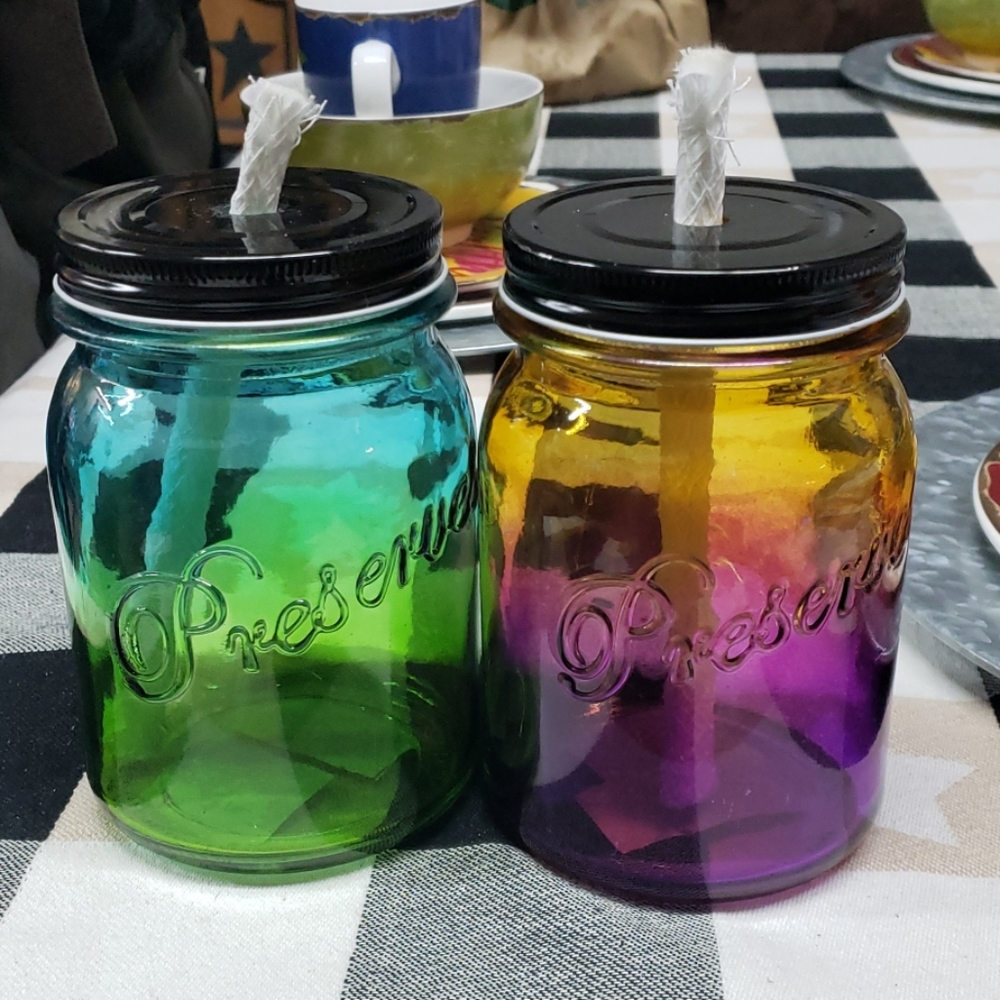 Citronella glass jars